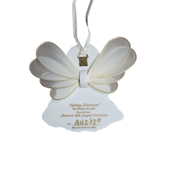 Bradford Editions Heavens Little Angels Ornament LOVING KINDNESS Ceramic - Picture 4 of 6